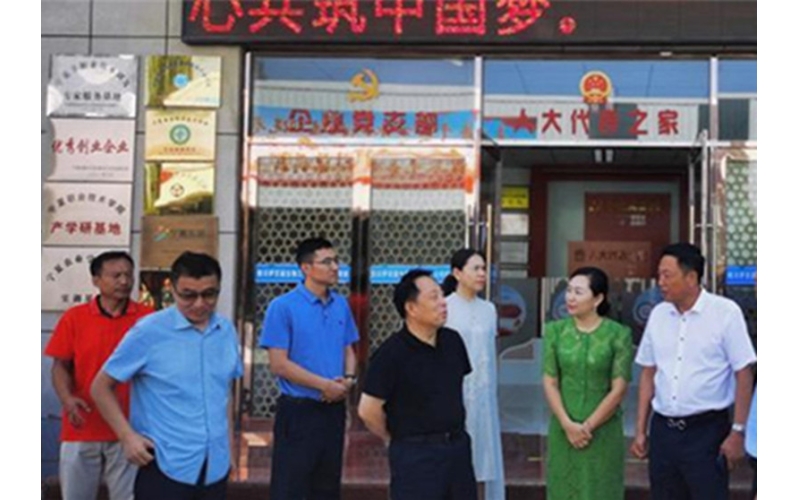 銀川市委常委、紀(jì)委書記、監(jiān)委主任劉智峰一行赴銀川伊百盛面對面問需求，實(shí)打?qū)嵔怆y題